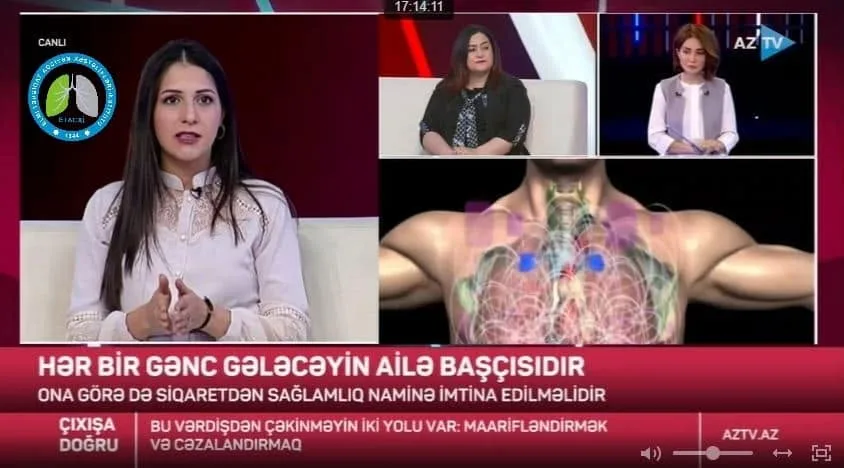 ETAXİ-nin gənc həkimi AZTV-də tütünün zərərlərindən danışıb